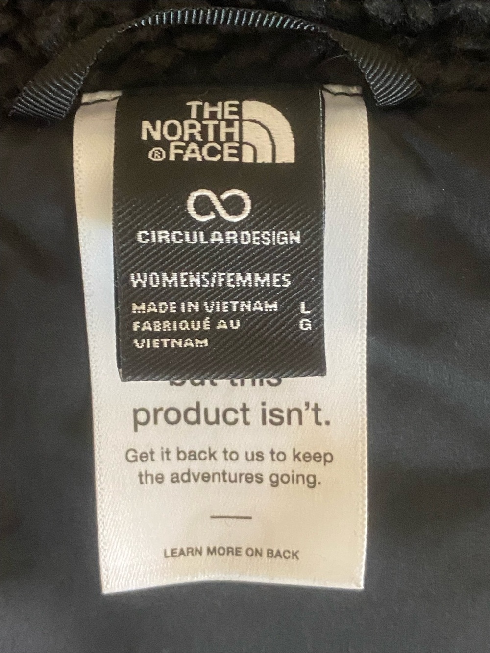 The North Face Black Quilted Women’s Hooded Jacket Parka - size Large - Picture 8 of 9